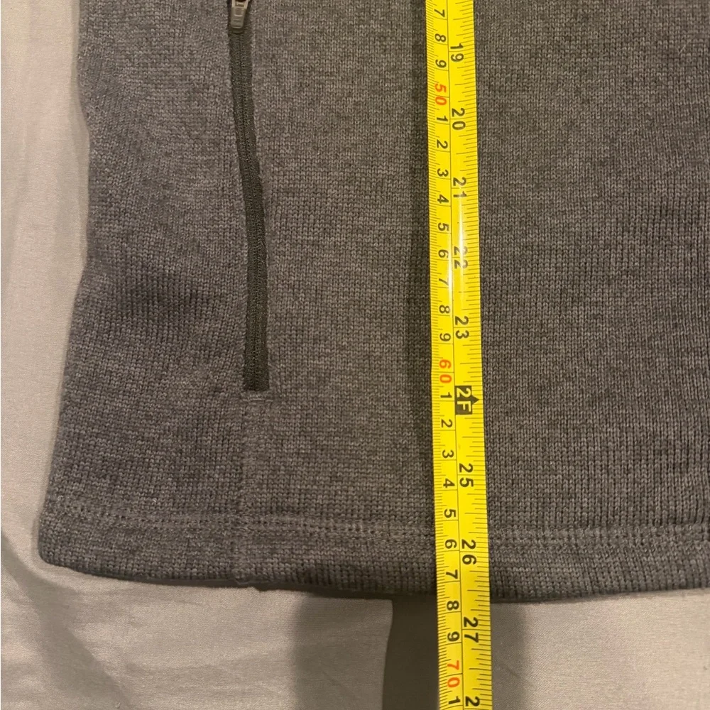 VTG LL BEAN Sweater Fleece Full Zip Jacket Slightly Fitted Gray Men’s Size Large